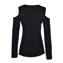 Women Sexy Bodycon Off Shoulder Casual Tops Long Sleeve Sexy V Neck Tee Shirts Blusas Femininas Plus Size J4U66