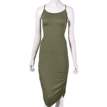 Fashion Women Sexy Lace Bandage Elastic High Waist Sleeveless Stripe Party Short Mini Buttocks Dress  J4U66