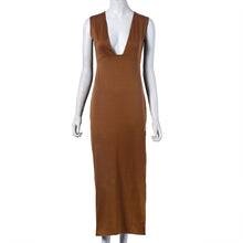 Fashion Women Sexy Lace Bandage High Waist Sleeveless Stripe Party V Neck Open Fork Dress Plus Size S M L XL J4U66