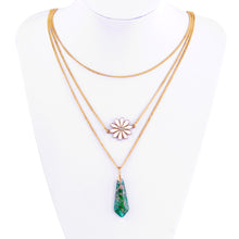 multilayer gold plated statement necklace choker pendant jewelry for women gift girls J4U66