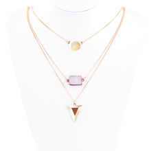 multilayer gold plated statement necklace choker pendant jewelry for women gift girls J4U66