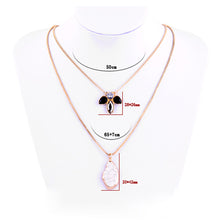 multilayer gold plated statement necklace choker pendant jewelry for women gift girls J4U66