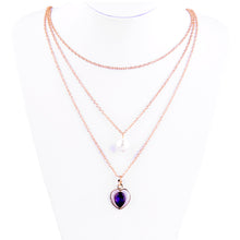 multilayer gold plated statement necklace choker pendant jewelry for women gift girls J4U66