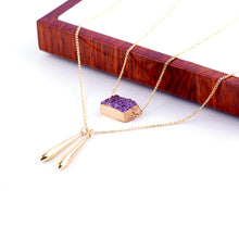 multilayer gold plated statement necklace choker pendant jewelry for women gift girls J4U66