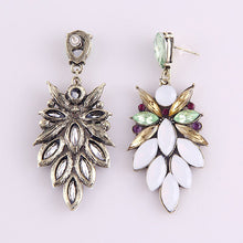 Jewelry European Style Exaggerated Four-color Rhinestone Large Earrings For Women  J4U66