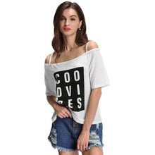 letter print tshirt women slash neck stripes tee shirt short sleeves asymmetric hem t-shirts casual women tops white J4U66