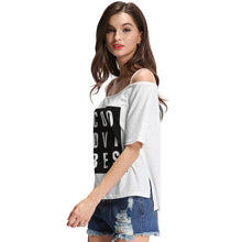 letter print tshirt women slash neck stripes tee shirt short sleeves asymmetric hem t-shirts casual women tops white J4U66