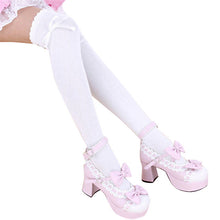 long cotton bowknot stockings thigh high over the knee socks for girls women J4U66