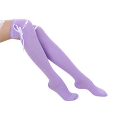 Long Cotton Bowknot Stockings Thigh High Over The Knee Socks For Girls PY6 J4U66