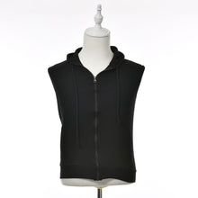 Men Casual Slim Fit Basic Hooded Jacket Sleeveless Vest Waistcoat Zipper Hoodies Sweatshirt J4U66