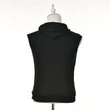 Men Casual Slim Fit Basic Hooded Jacket Sleeveless Vest Waistcoat Zipper Hoodies Sweatshirt J4U66