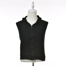 Men Casual Slim Fit Basic Hooded Jacket Sleeveless Vest Waistcoat Zipper Hoodies Sweatshirt J4U66