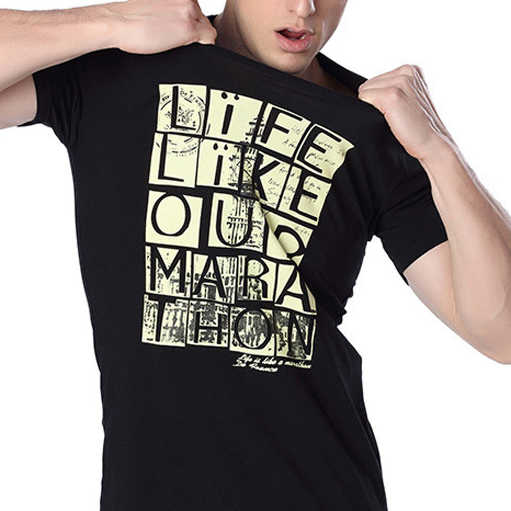 Fashion Men Casual luxury clothes Mens Short sleeve Arder Tops Printing in English T-shirts homme 4 Colors  J4U66