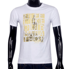 Fashion Men Casual luxury clothes Mens Short sleeve Arder Tops Printing in English T-shirts homme 4 Colors  J4U66