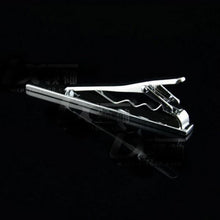 Men Practical Silver Tone Metal Simple Necktie Tie Bar Clasp Clip Decor J4U66