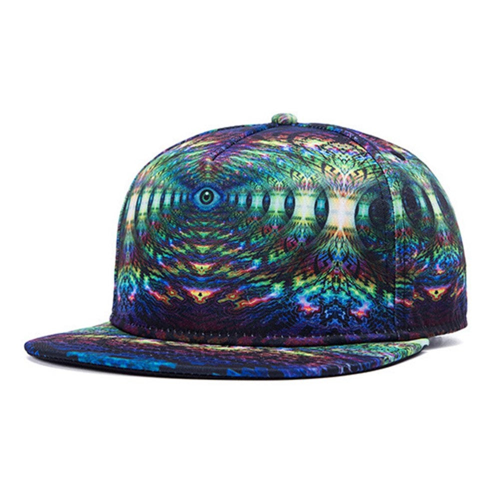 Men Women Baseball Cap Print Snapback Hat Hip-Hop Adjustable Outdoor Sport Bboy Cap Women Accessories J4U66