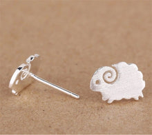 Silver Sheep Earrings For Women Ears Stud Fine Jewelry  J4U66