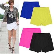 skirts women irregular low waist shorts culottes pants mini shorts skirt J4U66