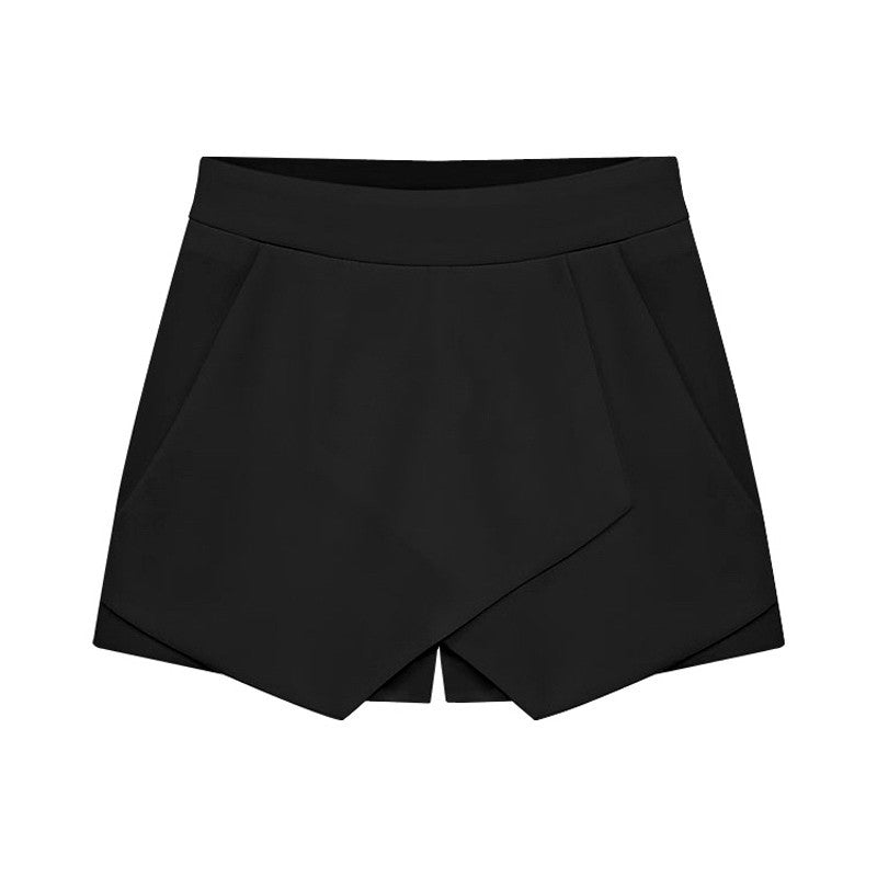 skirts women irregular low waist shorts culottes pants mini shorts skirt J4U66