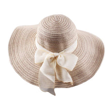 hats for women floppy hat wide brim bow ornament sun hat foldable beach cap women J4U66