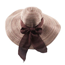 hats for women floppy hat wide brim bow ornament sun hat foldable beach cap women J4U66