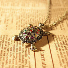 Turtle Pendant Necklace Vintage Cute Sweater Tortoise Necklaces Jewelry For Women J4U66