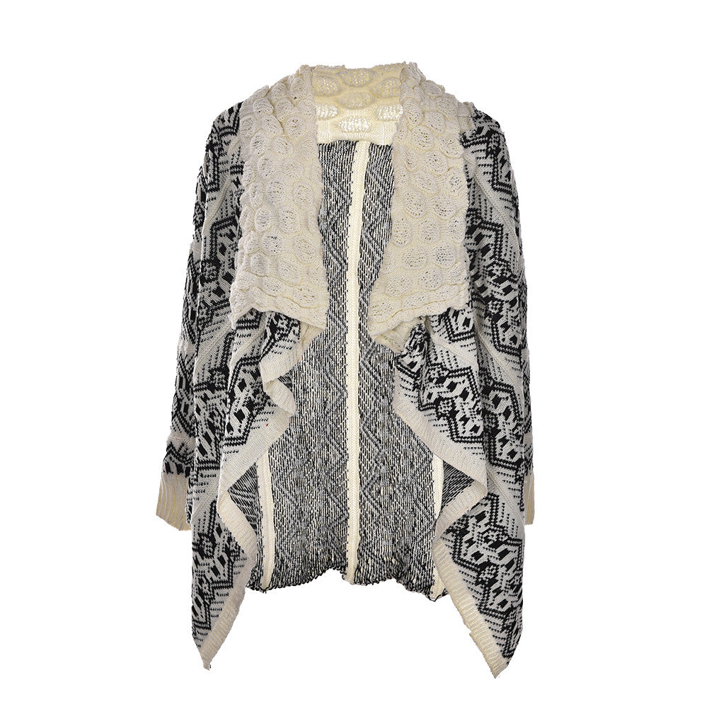 Women Casual Knitted Sweater Long Sleeve bat Coat Jacket Outwear Tops Cardigan  J4U66