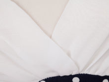 women chiffon dress deep v neck polka dot patchwork side zipper long sleeve vestidos femininos mini dress white J4U66