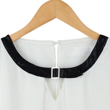 women chiffon shirt o neck long sleeve shirt women tops blusas plus size casual blouse tops white J4U66
