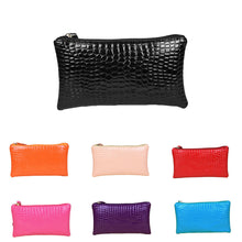 women clutch bag crocodile patent leather wrist strap zipper wallets casual coin purse dollar price J4U66