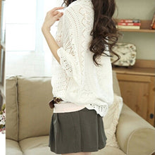 Women Cute Casual Thin Crocheted Open Stitch Sweaters Women Batwing Sleeve Cardigan Sweaters 6 Colors J4U66