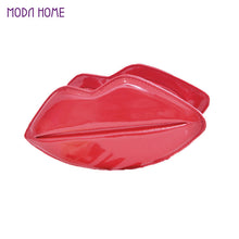 women ladies shoulder bag pu leather lip shape metal chain evening party clutch bag J4U66