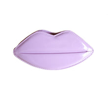 women ladies shoulder bag pu leather lip shape metal chain evening party clutch bag J4U66