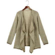 women long cardigans casual knitted sweater long sleeve coat jacket outwear tops loose sweater knit clothing J4U66