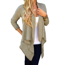women long cardigans casual knitted sweater long sleeve coat jacket outwear tops loose sweater knit clothing J4U66