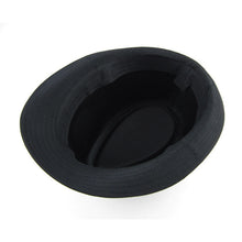 women men hat curly floppy brim british jazz hip hop fedora hat cap unisex black chapeu J4U66