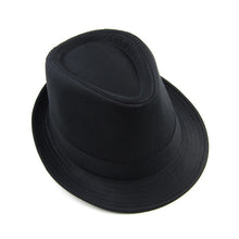 women men hat curly floppy brim british jazz hip hop fedora hat cap unisex black chapeu J4U66