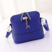 Fashion Women Messenger Bags Ladies Casual Small Shell Leather Crossbody Shoulder Bag Zipper Bag  J4U66