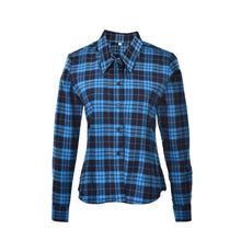 Women Plaid Shirt Flannel Shirt Long Sleeve Women Blouses Shirt Women Plus Size 3XL Cotton Blusas Tops Blouse J4U66