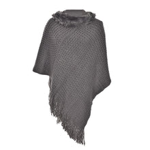 Women Poncho Knit Cloak Coat Batwing Cape Ladies Hooded Sweater Outwear Knitwear Top J4U66