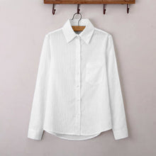 women shirt turn down neck stand collar long sleeve button formal casual blouse ol ladies office women tops blusas J4U66