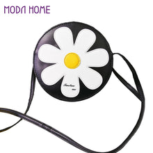 women shoulder bag pu leather sunflower zip adjustable shoulder strap crossbody bag coin purse black J4U66