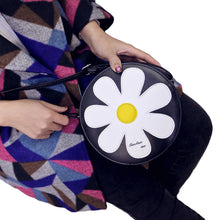 women shoulder bag pu leather sunflower zip adjustable shoulder strap crossbody bag coin purse black J4U66