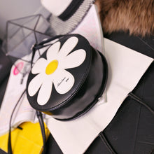 women shoulder bag pu leather sunflower zip adjustable shoulder strap crossbody bag coin purse black J4U66