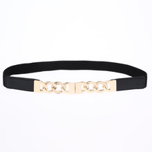 women skinny belt pu splice clip clasp front elastic waistband strap waist string J4U66