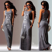 Women Sexy Casual Boho Long Maxi Evening Party Beach Dress Vest Sundress J4U66
