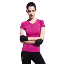 women t-shirts o neck short sleeve breathable quick dry t-shirts tee tops blusas J4U66