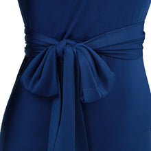 women dress lantern sleeves lace patchwork knee length pencil dress elegant office dress vestidos royal blue J4U66