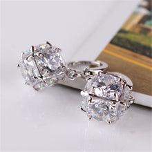 Women's Nice Long Drop Earring Dangle Studs Crystal Zircon Wedding Jewelry Gifts For Lady 2 Styles J4U66