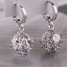 Women's Nice Long Drop Earring Dangle Studs Crystal Zircon Wedding Jewelry Gifts For Lady 2 Styles J4U66